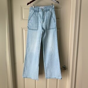 Daze Women's Light Blue Wide Leg Jeans